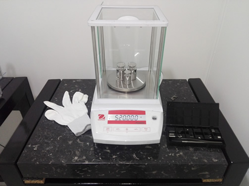 calibracion de balanzas analiticas